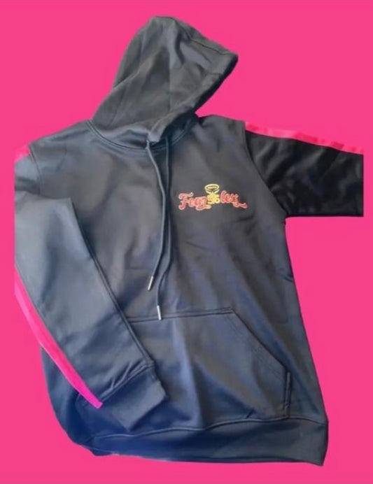 Pink/Black Fear56less Hoodie