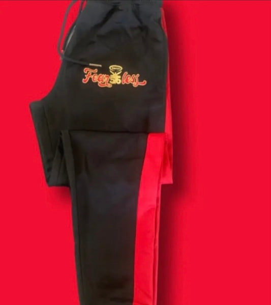 Red/Black Fear56less track pants